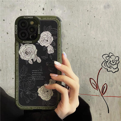 Artistic Retro Flower iPhone Case CaseDropp