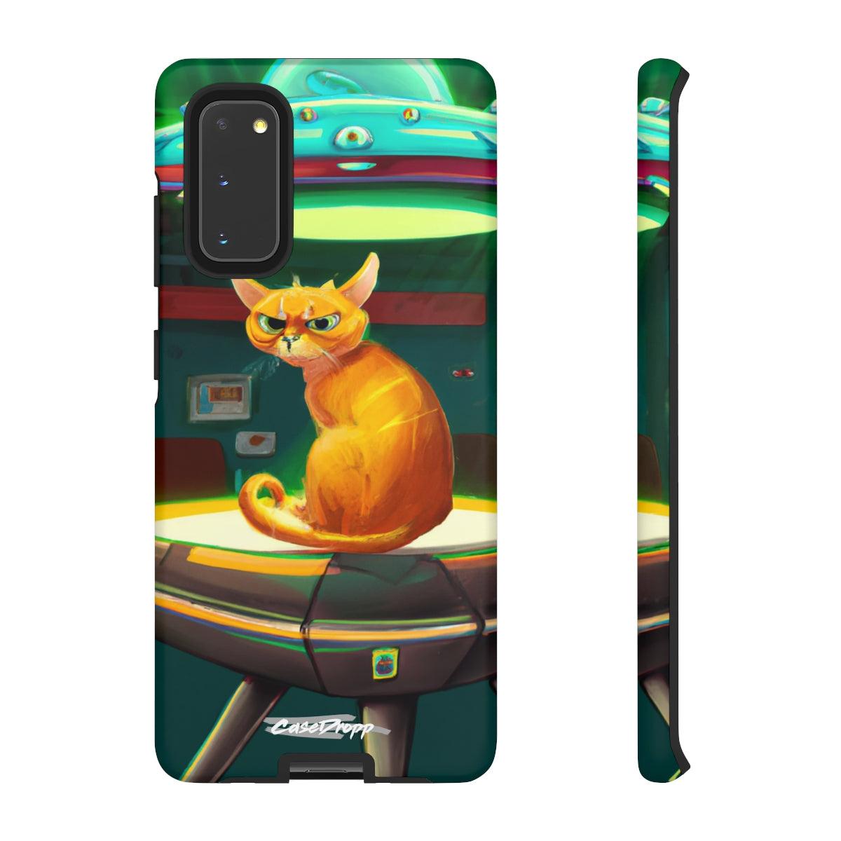 Cat in a Spaceship - Tough iPhone / Samsung Case CaseDropp