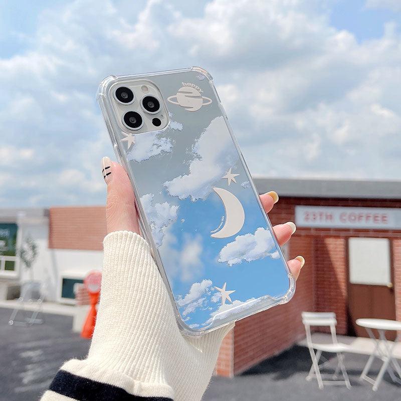 Clear Sky Cloud Mirror Collection 1 iPhone Case CaseDropp