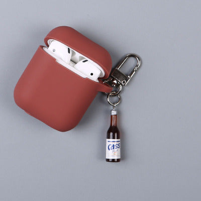 Cute Miniature Soju & Beer Bottle AirPods Strap/Hook CaseDropp