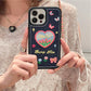 Flower Denim Heart iPhone Case CaseDropp