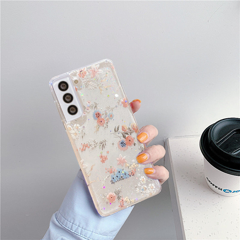 Glittery Flower Samsung Case CaseDropp