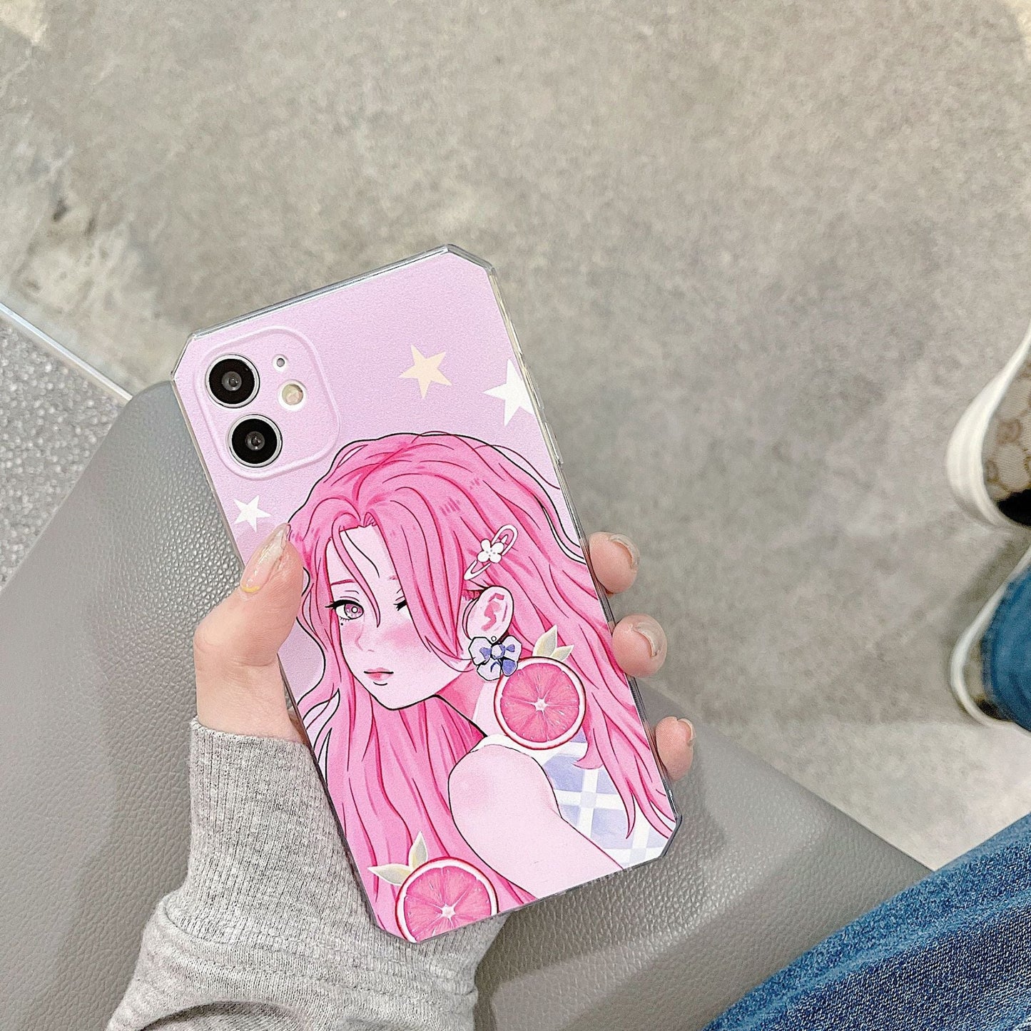 Pink Girl iPhone Case CaseDropp