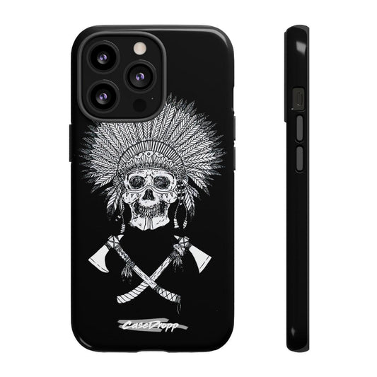 Skull Warrior Black Edition - Tough iPhone Case CaseDropp