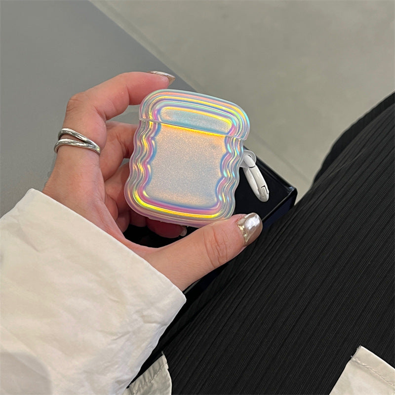 Wavy Lilac Chrome AirPods Case CaseDropp
