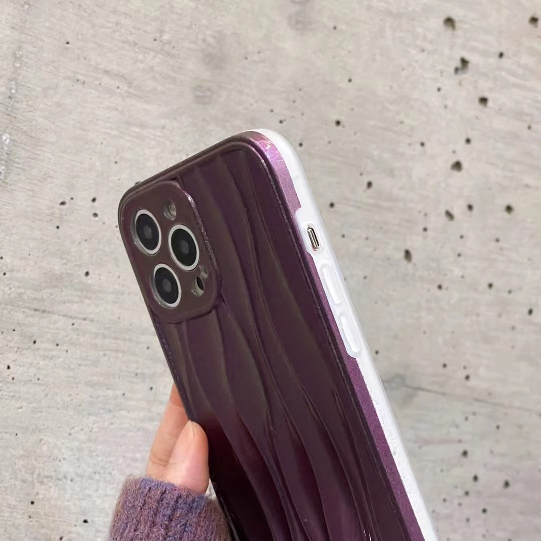 Wavy Lilac Chrome iPhone Case CaseDropp