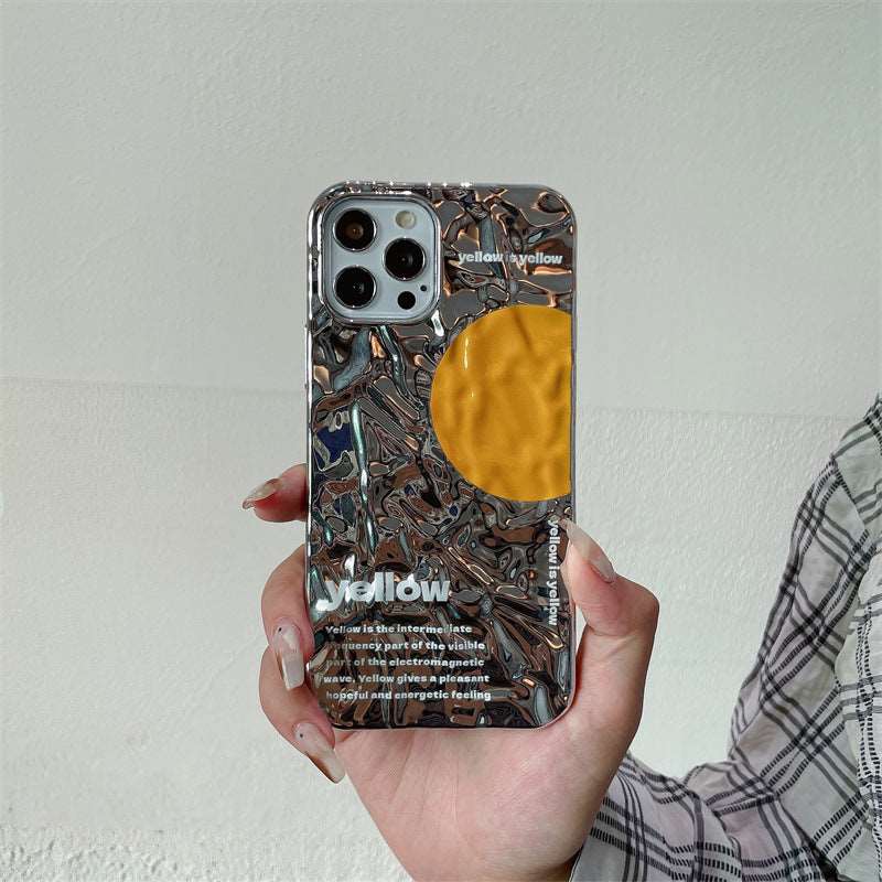 'Yellow' Wrinkled Tin Foil iPhone Case CaseDropp
