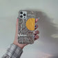 'Yellow' Wrinkled Tin Foil iPhone Case